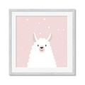 Picture of Pinky Llama  _GroupedProduct_Square_Mini_ _GroupedProduct_Square_Framed_Matted_