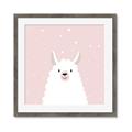 Picture of Pinky Llama  _GroupedProduct_Square_Mini_ _GroupedProduct_Square_Framed_Matted_