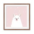 Picture of Pinky Llama  _GroupedProduct_Square_Mini_ _GroupedProduct_Square_Framed_Matted_