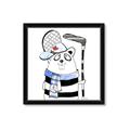 Picture of Hockey Beaver _GroupedProduct_Square_Mini_ _GroupedProduct_Square_Framed_Matted_
