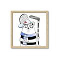 Picture of Hockey Beaver _GroupedProduct_Square_Mini_ _GroupedProduct_Square_Framed_Matted_