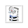 Picture of Hockey Beaver _GroupedProduct_Square_Mini_ _GroupedProduct_Square_Framed_Matted_