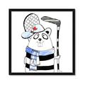 Picture of Hockey Beaver _GroupedProduct_Square_Mini_ _GroupedProduct_Square_Framed_Matted_