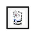 Picture of Hockey Beaver _GroupedProduct_Square_Mini_ _GroupedProduct_Square_Framed_Matted_
