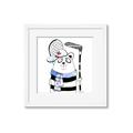 Picture of Hockey Beaver _GroupedProduct_Square_Mini_ _GroupedProduct_Square_Framed_Matted_