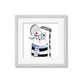 Picture of Hockey Beaver _GroupedProduct_Square_Mini_ _GroupedProduct_Square_Framed_Matted_