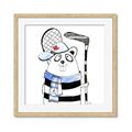 Picture of Hockey Beaver _GroupedProduct_Square_Mini_ _GroupedProduct_Square_Framed_Matted_