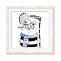Picture of Hockey Beaver _GroupedProduct_Square_Mini_ _GroupedProduct_Square_Framed_Matted_