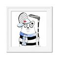 Picture of Hockey Beaver _GroupedProduct_Square_Mini_ _GroupedProduct_Square_Framed_Matted_