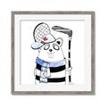 Picture of Hockey Beaver _GroupedProduct_Square_Mini_ _GroupedProduct_Square_Framed_Matted_