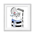 Picture of Hockey Beaver _GroupedProduct_Square_Mini_ _GroupedProduct_Square_Framed_Matted_