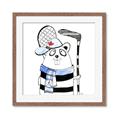 Picture of Hockey Beaver _GroupedProduct_Square_Mini_ _GroupedProduct_Square_Framed_Matted_