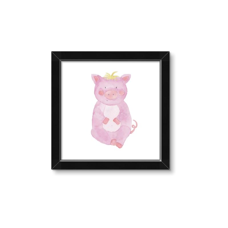 Picture of Farm Pig _GroupedProduct_Square_Mini_ _GroupedProduct_Square_Framed_Matted_