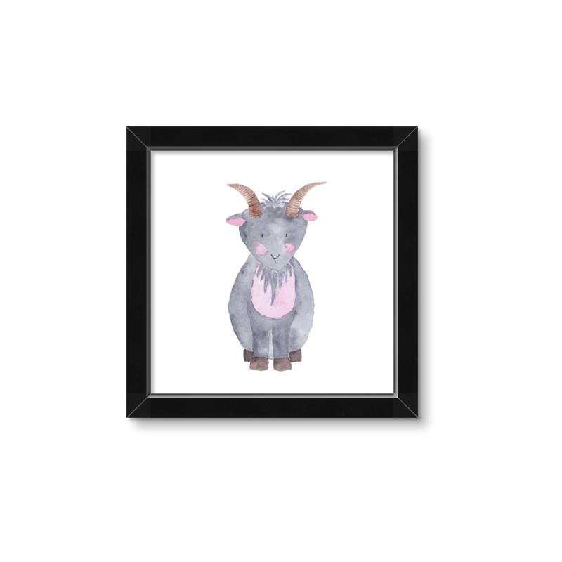 Picture of Farm Goat _GroupedProduct_Square_Mini_ _GroupedProduct_Square_Framed_Matted_