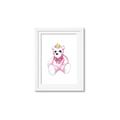 Picture of Pink Teddy _GroupedProduct_Rectangle_Portrait_Mini_ _GroupedProduct_Rectangle_Portrait_Framed_Matted_