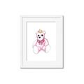 Picture of Pink Teddy _GroupedProduct_Rectangle_Portrait_Mini_ _GroupedProduct_Rectangle_Portrait_Framed_Matted_