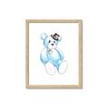 Picture of Blue Teddy _GroupedProduct_Rectangle_Portrait_Mini_ _GroupedProduct_Rectangle_Portrait_Framed_Matted_