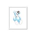 Picture of Blue Teddy _GroupedProduct_Rectangle_Portrait_Mini_ _GroupedProduct_Rectangle_Portrait_Framed_Matted_