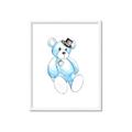 Picture of Blue Teddy _GroupedProduct_Rectangle_Portrait_Mini_ _GroupedProduct_Rectangle_Portrait_Framed_Matted_