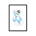 Picture of Blue Teddy _GroupedProduct_Rectangle_Portrait_Mini_ _GroupedProduct_Rectangle_Portrait_Framed_Matted_