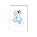 Picture of Blue Teddy _GroupedProduct_Rectangle_Portrait_Mini_ _GroupedProduct_Rectangle_Portrait_Framed_Matted_