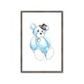 Picture of Blue Teddy _GroupedProduct_Rectangle_Portrait_Mini_ _GroupedProduct_Rectangle_Portrait_Framed_Matted_