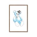 Picture of Blue Teddy _GroupedProduct_Rectangle_Portrait_Mini_ _GroupedProduct_Rectangle_Portrait_Framed_Matted_