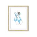 Picture of Blue Teddy _GroupedProduct_Rectangle_Portrait_Mini_ _GroupedProduct_Rectangle_Portrait_Framed_Matted_