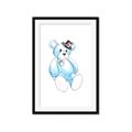 Picture of Blue Teddy _GroupedProduct_Rectangle_Portrait_Mini_ _GroupedProduct_Rectangle_Portrait_Framed_Matted_
