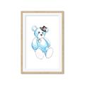 Picture of Blue Teddy _GroupedProduct_Rectangle_Portrait_Mini_ _GroupedProduct_Rectangle_Portrait_Framed_Matted_