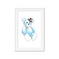 Picture of Blue Teddy _GroupedProduct_Rectangle_Portrait_Mini_ _GroupedProduct_Rectangle_Portrait_Framed_Matted_