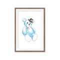 Picture of Blue Teddy _GroupedProduct_Rectangle_Portrait_Mini_ _GroupedProduct_Rectangle_Portrait_Framed_Matted_