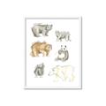 Picture of Bears _GroupedProduct_Rectangle_Portrait_Mini_ _GroupedProduct_Rectangle_Portrait_Framed_Matted_