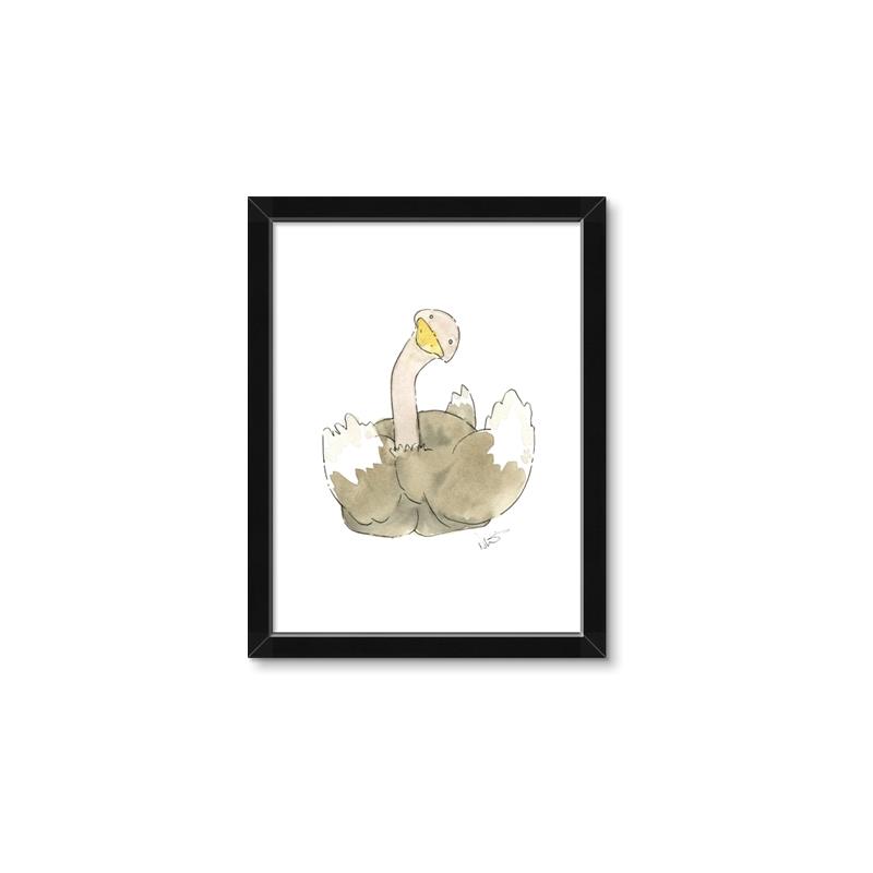 Picture of Silly Ostrich  _GroupedProduct_Rectangle_Portrait_Mini_ _GroupedProduct_Rectangle_Portrait_Framed_Matted_