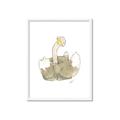Picture of Silly Ostrich  _GroupedProduct_Rectangle_Portrait_Mini_ _GroupedProduct_Rectangle_Portrait_Framed_Matted_