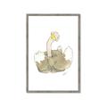 Picture of Silly Ostrich  _GroupedProduct_Rectangle_Portrait_Mini_ _GroupedProduct_Rectangle_Portrait_Framed_Matted_