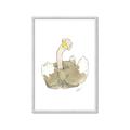 Picture of Silly Ostrich  _GroupedProduct_Rectangle_Portrait_Mini_ _GroupedProduct_Rectangle_Portrait_Framed_Matted_