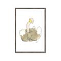 Picture of Silly Ostrich  _GroupedProduct_Rectangle_Portrait_Mini_ _GroupedProduct_Rectangle_Portrait_Framed_Matted_