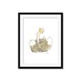 Picture of Silly Ostrich  _GroupedProduct_Rectangle_Portrait_Mini_ _GroupedProduct_Rectangle_Portrait_Framed_Matted_