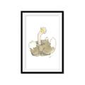 Picture of Silly Ostrich  _GroupedProduct_Rectangle_Portrait_Mini_ _GroupedProduct_Rectangle_Portrait_Framed_Matted_