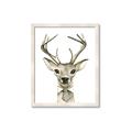 Picture of Baby Deer with Short Tie _GroupedProduct_Rectangle_Portrait_Mini_ _GroupedProduct_Rectangle_Portrait_Framed_Matted_