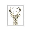 Picture of Baby Deer with Short Tie _GroupedProduct_Rectangle_Portrait_Mini_ _GroupedProduct_Rectangle_Portrait_Framed_Matted_