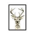 Picture of Baby Deer with Short Tie _GroupedProduct_Rectangle_Portrait_Mini_ _GroupedProduct_Rectangle_Portrait_Framed_Matted_