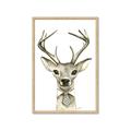 Picture of Baby Deer with Short Tie _GroupedProduct_Rectangle_Portrait_Mini_ _GroupedProduct_Rectangle_Portrait_Framed_Matted_