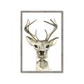 Picture of Baby Deer with Short Tie _GroupedProduct_Rectangle_Portrait_Mini_ _GroupedProduct_Rectangle_Portrait_Framed_Matted_