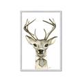 Picture of Baby Deer with Short Tie _GroupedProduct_Rectangle_Portrait_Mini_ _GroupedProduct_Rectangle_Portrait_Framed_Matted_