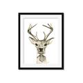 Picture of Baby Deer with Short Tie _GroupedProduct_Rectangle_Portrait_Mini_ _GroupedProduct_Rectangle_Portrait_Framed_Matted_