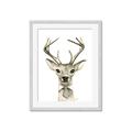 Picture of Baby Deer with Short Tie _GroupedProduct_Rectangle_Portrait_Mini_ _GroupedProduct_Rectangle_Portrait_Framed_Matted_