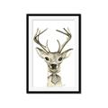 Picture of Baby Deer with Short Tie _GroupedProduct_Rectangle_Portrait_Mini_ _GroupedProduct_Rectangle_Portrait_Framed_Matted_
