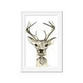 Picture of Baby Deer with Short Tie _GroupedProduct_Rectangle_Portrait_Mini_ _GroupedProduct_Rectangle_Portrait_Framed_Matted_